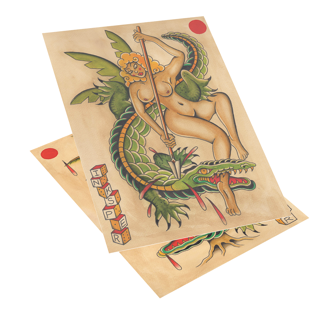 SWAMP SORCERY - TATTOO FLASH PRINT SET
