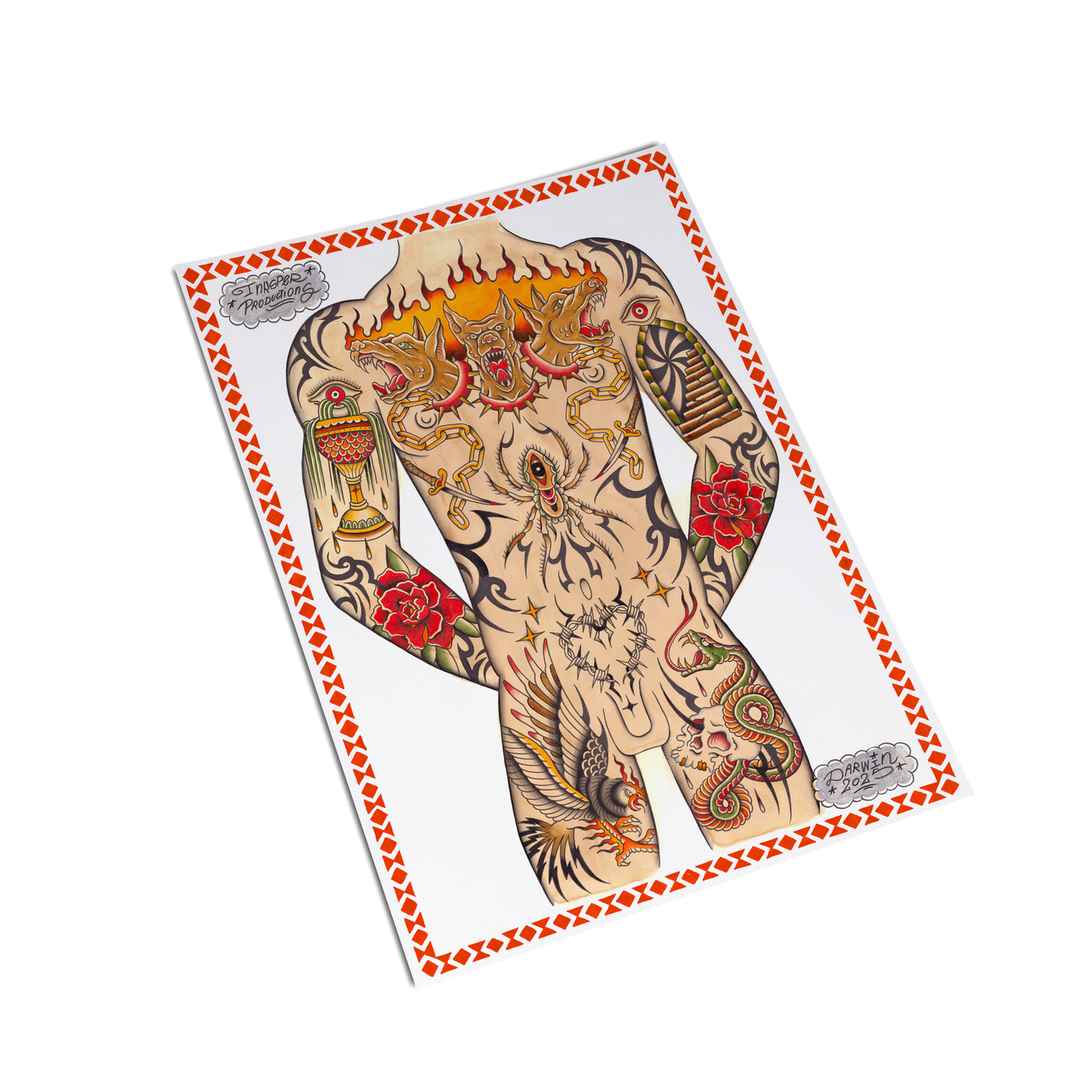 TATTOO FLASH PRINT - MAN